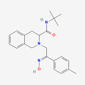 N-(tert-butyl)-2-[2-(hydroxyimino)-2-(4-methylphenyl)ethyl]-1,2,3,4-tetrahydro-3-isoquinolinecarboxamide
