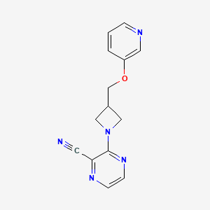3-[3-(Pyridin-3-yloxymethyl)azetidin-1-yl]pyrazine-2-carbonitrile