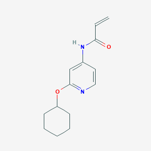 N-(2-Cyclohexyloxypyridin-4-yl)prop-2-enamide