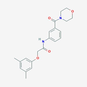 molecular formula C21H24N2O4 B268822 2-(3,5-dimethylphenoxy)-N-[3-(4-morpholinylcarbonyl)phenyl]acetamide 