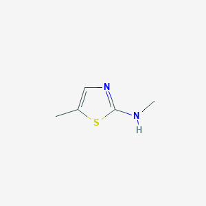 molecular formula C5H8N2S B2688236 5-Methyl-2-methylamino-1,3-thiazole CAS No. 52829-91-1