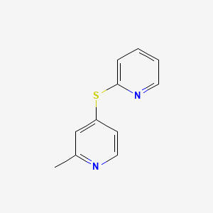 molecular formula C11H10N2S B2688239 2-Methyl-4-(pyridin-2-ylthio)pyridine CAS No. 2320574-91-0