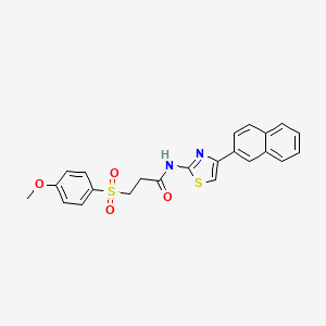 3-((4-methoxyphenyl)sulfonyl)-N-(4-(naphthalen-2-yl)thiazol-2-yl)propanamide