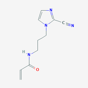 molecular formula C10H12N4O B2688260 N-[3-(2-Cyanoimidazol-1-yl)propyl]prop-2-enamide CAS No. 2411267-81-5