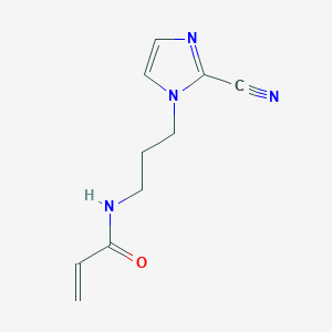 N-[3-(2-cyano-1H-imidazol-1-yl)propyl]prop-2-enamide