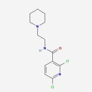 molecular formula C13H17Cl2N3O B2688264 2,6-dichloro-N-(2-piperidinoethyl)nicotinamide CAS No. 866010-71-1