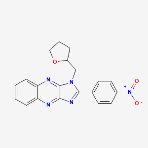 2-(4-nitrophenyl)-1-((tetrahydrofuran-2-yl)methyl)-1H-imidazo[4,5-b]quinoxaline
