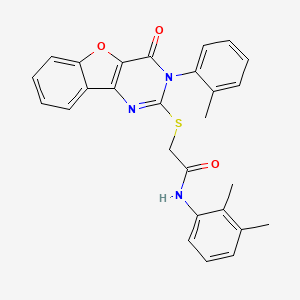 N-(2,3-dimethylphenyl)-2-((4-oxo-3-(o-tolyl)-3,4-dihydrobenzofuro[3,2-d]pyrimidin-2-yl)thio)acetamide