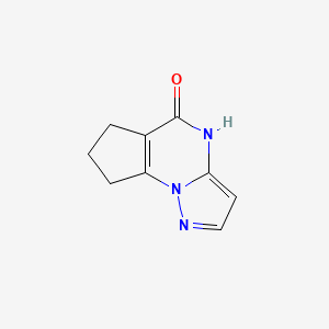molecular formula C9H9N3O B2688278 1,8,12-Triazatricyclo[7.3.0.0,2,6]dodeca-2(6),9,11-trien-7-one CAS No. 1564806-07-0