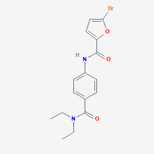 molecular formula C16H17BrN2O3 B268829 5-bromo-N-{4-[(diethylamino)carbonyl]phenyl}-2-furamide 