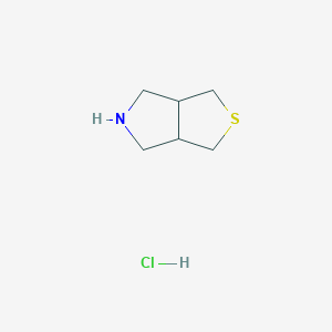 molecular formula C6H12ClNS B2688307 hexahydro-1H-thieno[3,4-c]pyrrole hydrochloride CAS No. 1378710-42-9; 179339-70-9
