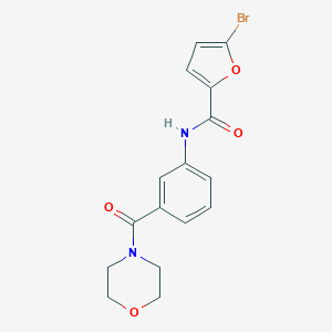 molecular formula C16H15BrN2O4 B268832 5-bromo-N-[3-(4-morpholinylcarbonyl)phenyl]-2-furamide 