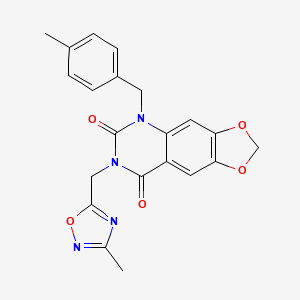 5-(4-methylbenzyl)-7-[(3-methyl-1,2,4-oxadiazol-5-yl)methyl][1,3]dioxolo[4,5-g]quinazoline-6,8(5H,7H)-dione