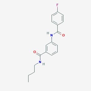 molecular formula C18H19FN2O2 B268833 N-butyl-3-[(4-fluorobenzoyl)amino]benzamide 