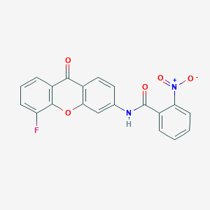 N-(5-fluoro-9-oxo-9H-xanthen-3-yl)-2-nitrobenzamide