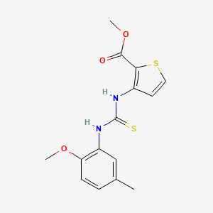 Methyl 3-({[(2-methoxy-5-methylphenyl)amino]carbonothioyl}amino)thiophene-2-carboxylate