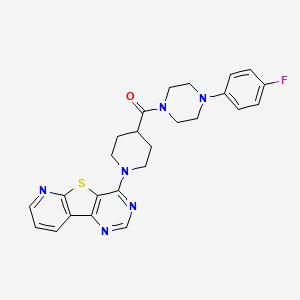 [4-(4-fluorophenyl)piperazin-1-yl]-[1-(8-thia-3,5,10-triazatricyclo[7.4.0.02,7]trideca-1(9),2(7),3,5,10,12-hexaen-6-yl)piperidin-4-yl]methanone