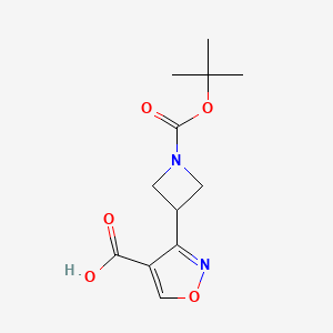 3-{1-[(Tert-butoxy)carbonyl]azetidin-3-yl}-1,2-oxazole-4-carboxylic acid
