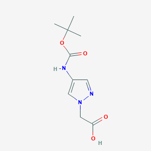 2-(4-{[(tert-butoxy)carbonyl]amino}-1H-pyrazol-1-yl)acetic acid