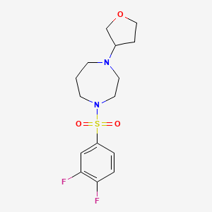 1-((3,4-Difluorophenyl)sulfonyl)-4-(tetrahydrofuran-3-yl)-1,4-diazepane