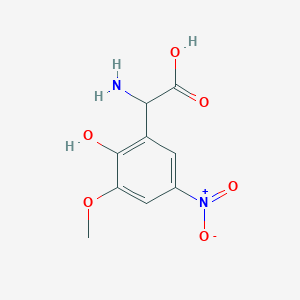 2-Amino-2-(2-hydroxy-3-methoxy-5-nitrophenyl)acetic acid