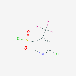molecular formula C6H2Cl2F3NO2S B2688373 6-Chloro-4-(trifluoromethyl)pyridine-3-sulfonyl chloride CAS No. 1909336-59-9