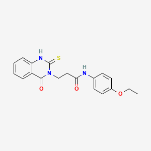 N-(4-ethoxyphenyl)-3-(4-oxo-2-thioxo-1,2-dihydroquinazolin-3(4H)-yl)propanamide