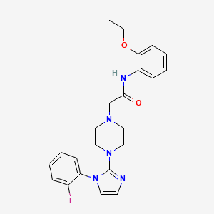 N-(2-ethoxyphenyl)-2-(4-(1-(2-fluorophenyl)-1H-imidazol-2-yl)piperazin-1-yl)acetamide