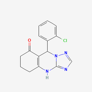 9-(2-chlorophenyl)-5,6,7,9-tetrahydro[1,2,4]triazolo[5,1-b]quinazolin-8(4H)-one