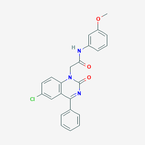 2-(6-chloro-2-oxo-4-phenylquinazolin-1(2H)-yl)-N-(3-methoxyphenyl)acetamide