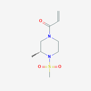 1-[(3R)-3-Methyl-4-methylsulfonylpiperazin-1-yl]prop-2-en-1-one
