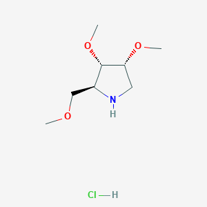 (2S,3S,4R)-3,4-Dimethoxy-2-(methoxymethyl)pyrrolidine;hydrochloride