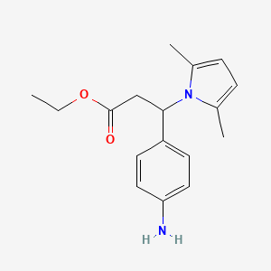 ethyl 3-(4-aminophenyl)-3-(2,5-dimethyl-1H-pyrrol-1-yl)propanoate