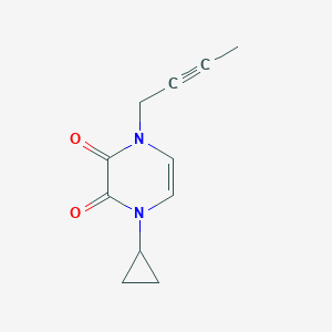 1-But-2-ynyl-4-cyclopropylpyrazine-2,3-dione