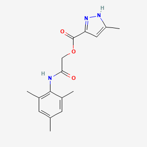 2-(mesitylamino)-2-oxoethyl 5-methyl-1H-pyrazole-3-carboxylate