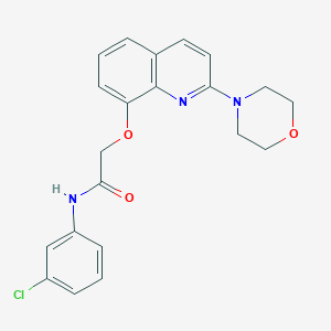 N-(3-chlorophenyl)-2-((2-morpholinoquinolin-8-yl)oxy)acetamide