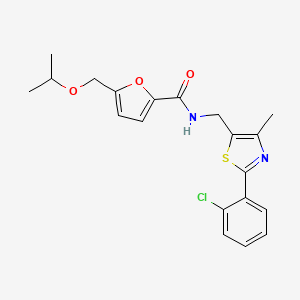 N-((2-(2-chlorophenyl)-4-methylthiazol-5-yl)methyl)-5-(isopropoxymethyl)furan-2-carboxamide