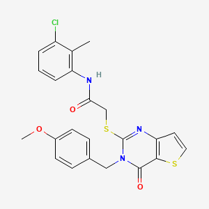 N-(3-chloro-2-methylphenyl)-2-{[3-(4-methoxybenzyl)-4-oxo-3,4-dihydrothieno[3,2-d]pyrimidin-2-yl]sulfanyl}acetamide