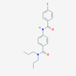 4-[(4-fluorobenzoyl)amino]-N,N-dipropylbenzamide