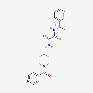 N1-((1-isonicotinoylpiperidin-4-yl)methyl)-N2-(1-phenylethyl)oxalamide
