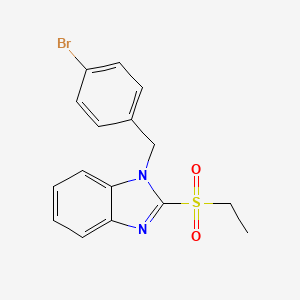 1-(4-bromobenzyl)-2-(ethylsulfonyl)-1H-benzo[d]imidazole