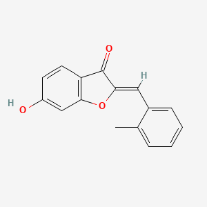 (2Z)-6-hydroxy-2-(2-methylbenzylidene)-1-benzofuran-3(2H)-one