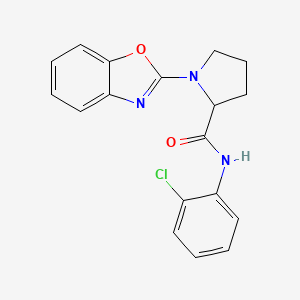 1-(benzo[d]oxazol-2-yl)-N-(2-chlorophenyl)pyrrolidine-2-carboxamide