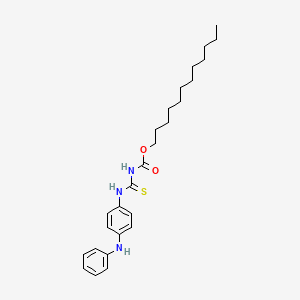 Dodecyl N-{[4-(phenylamino)phenyl] carbamothioyl}carbamate