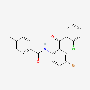 N-[4-bromo-2-(2-chlorobenzoyl)phenyl]-4-methylbenzamide