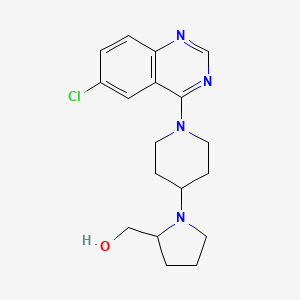 [1-[1-(6-Chloroquinazolin-4-yl)piperidin-4-yl]pyrrolidin-2-yl]methanol