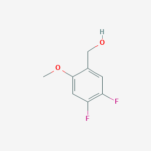 molecular formula C8H8F2O2 B2688500 4,5-Difluoro-2-methoxybenzyl alcohol CAS No. 886761-72-4