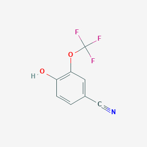 molecular formula C8H4F3NO2 B2688508 4-Hydroxy-3-(trifluoromethoxy)benzonitrile CAS No. 1093397-72-8