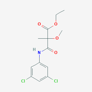 molecular formula C13H15Cl2NO4 B2688518 Ethyl 3-[(3,5-dichlorophenyl)amino]-2-methoxy-2-methyl-3-oxopropanoate CAS No. 145592-12-7