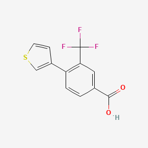 4-(Thiophen-3-yl)-3-(trifluoromethyl)benzoic acid